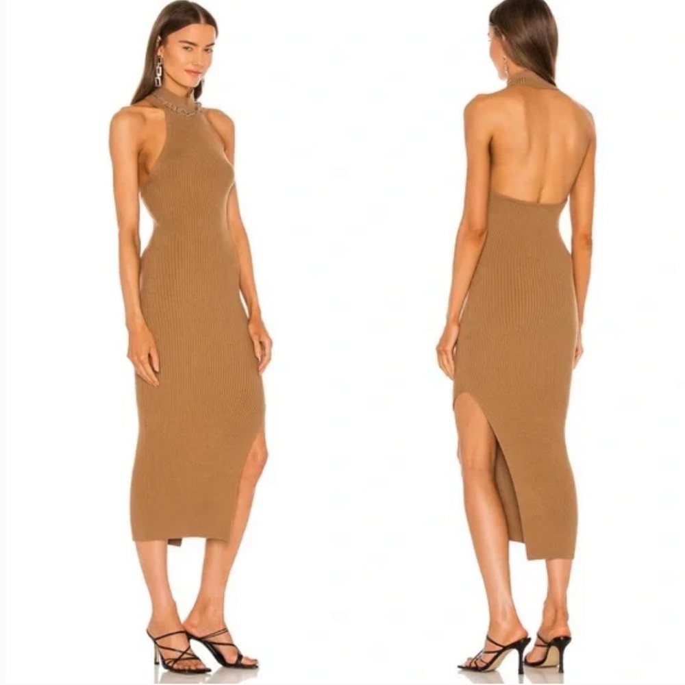 NWT Michael Costello Dress Michael Costello x Revolve Midi Halter Dress Large